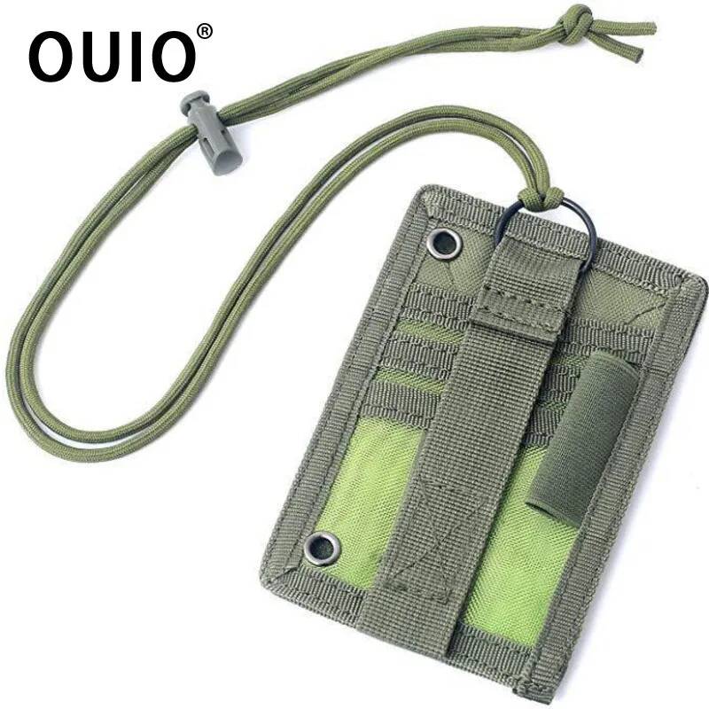 Lanyard Badge Holder - OUIO Tempat Kartu Identitas Taktis dengan