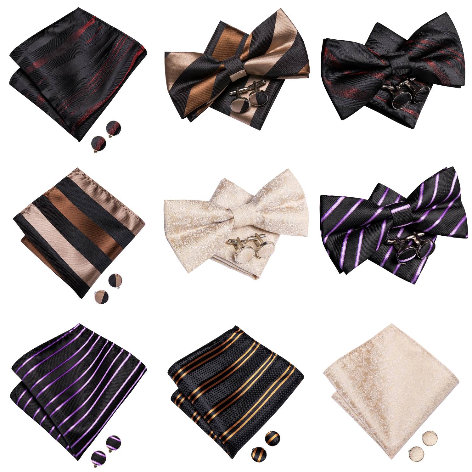Bow Tie Pre Tied - Dasi Kupu-kupu Pria, Saputangan, Manset, Dasi