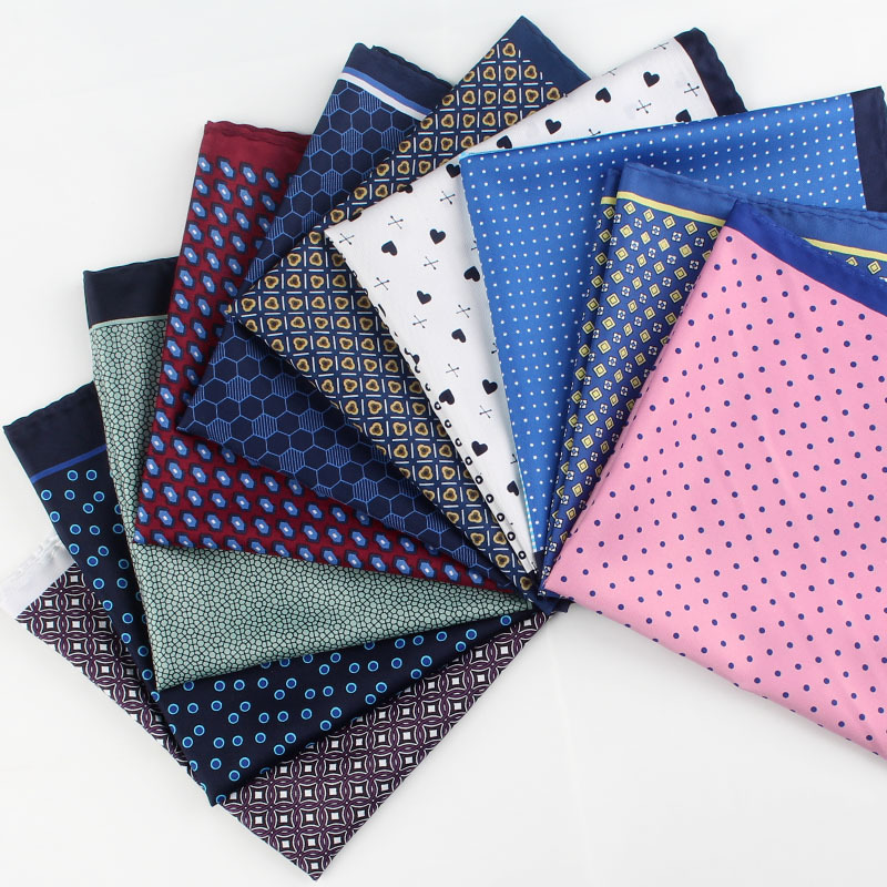 Pocket Square Set - 34cm saku persegi untuk pria wanita