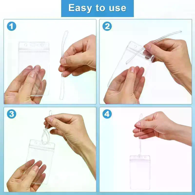 10 Buah Tempat Lencana ID Plas - Lanyard Badge Holder ulasan dan harga