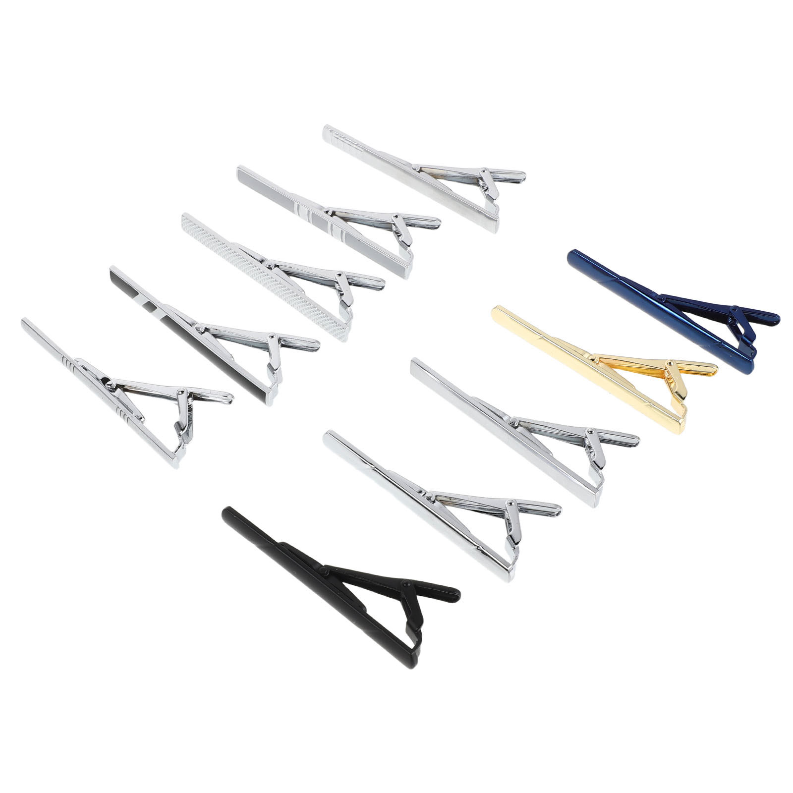 10Pcs Set Penjepit Dasi Elegan - Tie Bar Set Gift ulasan dan harga