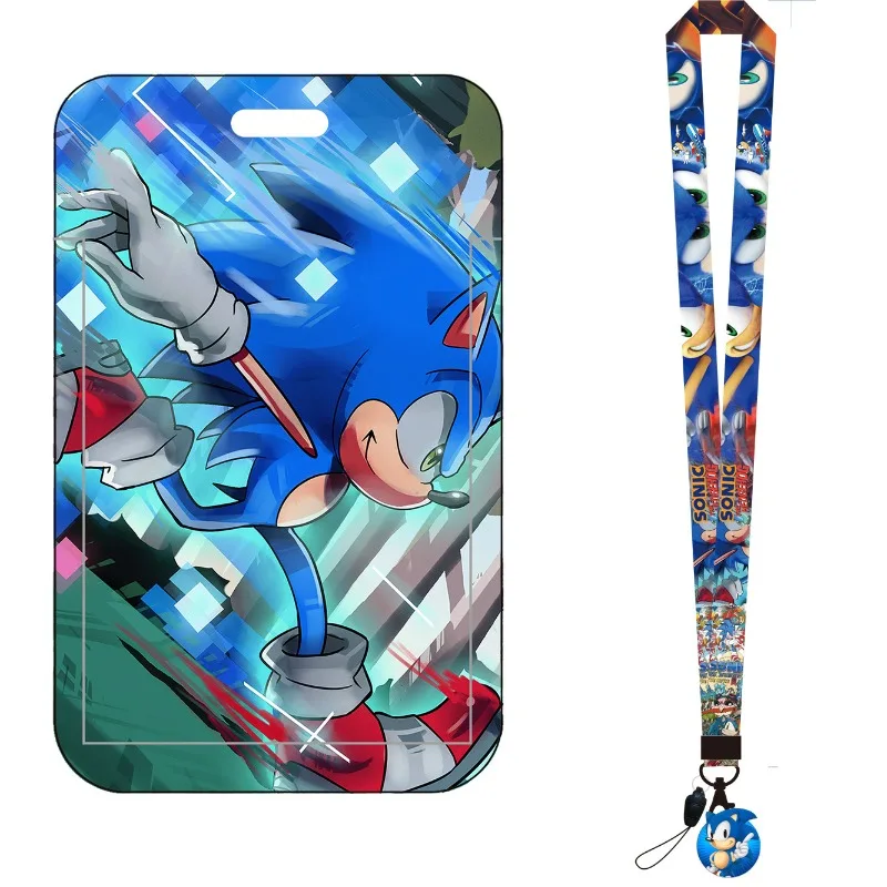 Tempat Kartu Bus Kartun Sonic, - Lanyard Badge Holder ulasan dan harga