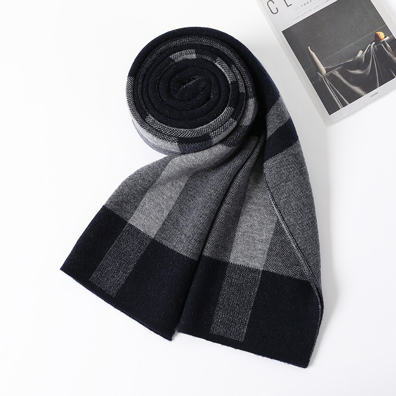 Syal Mewah Pria Musim Dingin S - Muffler Men Wool ulasan dan harga