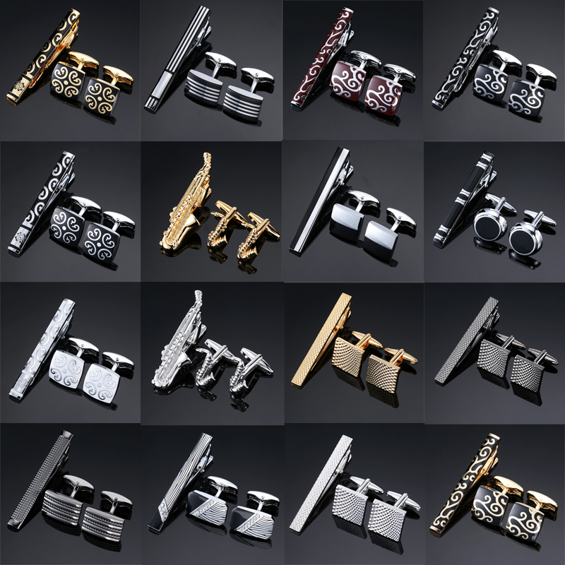 Manset Berkualitas Tinggi Klip - Tie Bar Set Gift ulasan dan harga